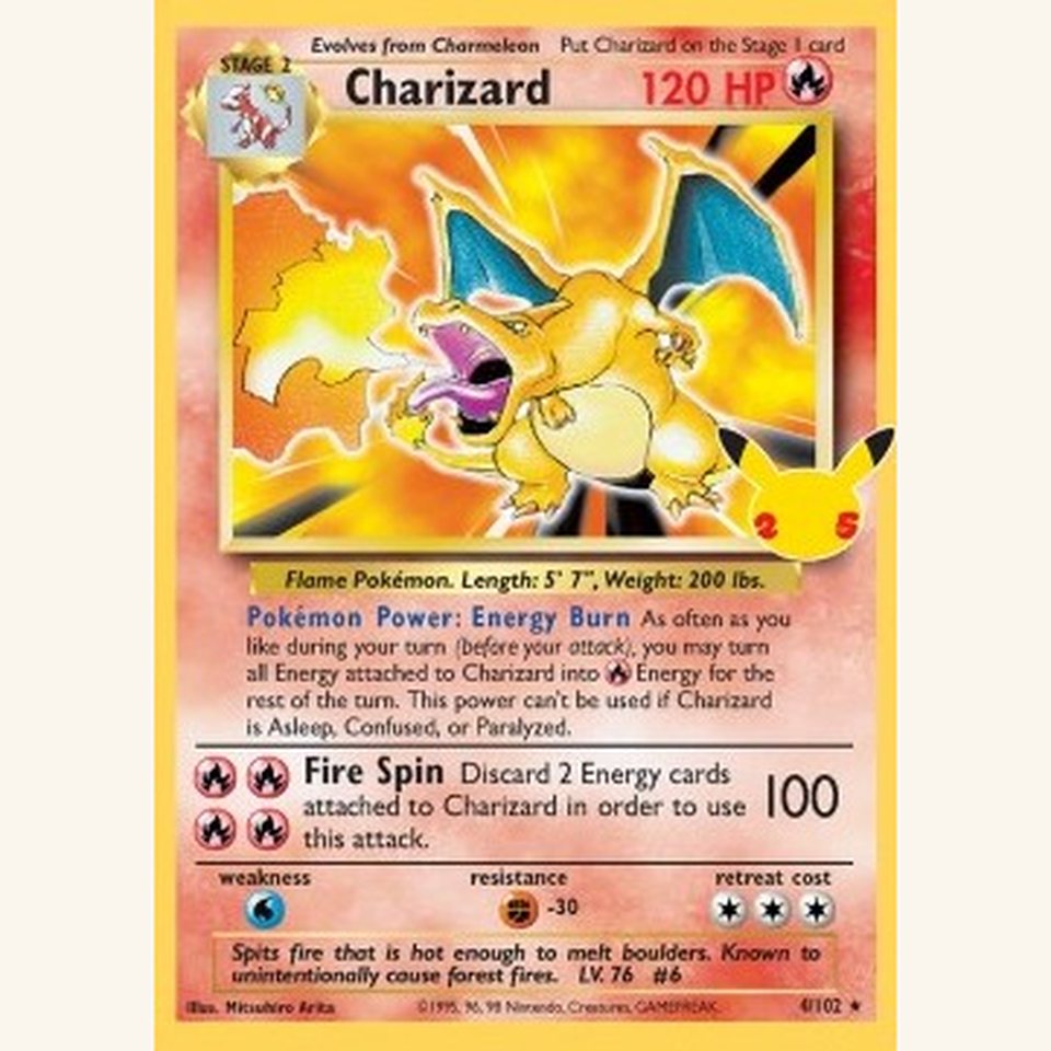 Charizard CEL BS 4 Near Mint: representative image
