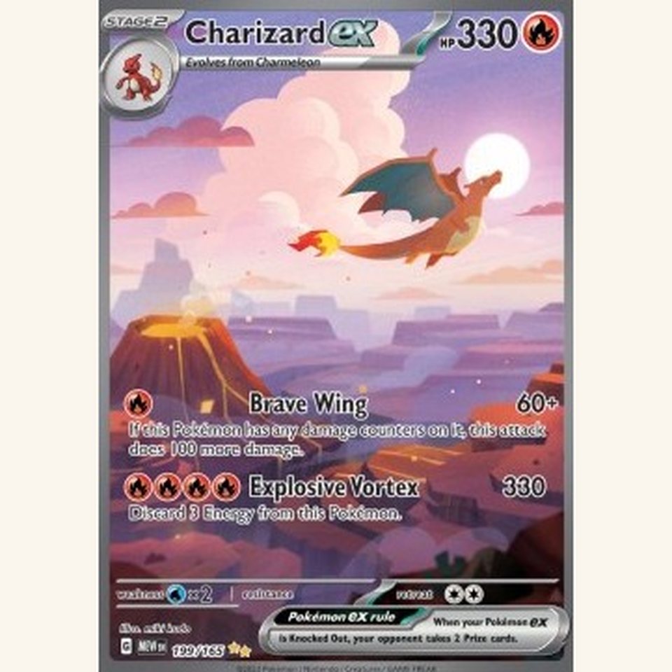 Charizard ex MEW 199 Near Mint: representative image