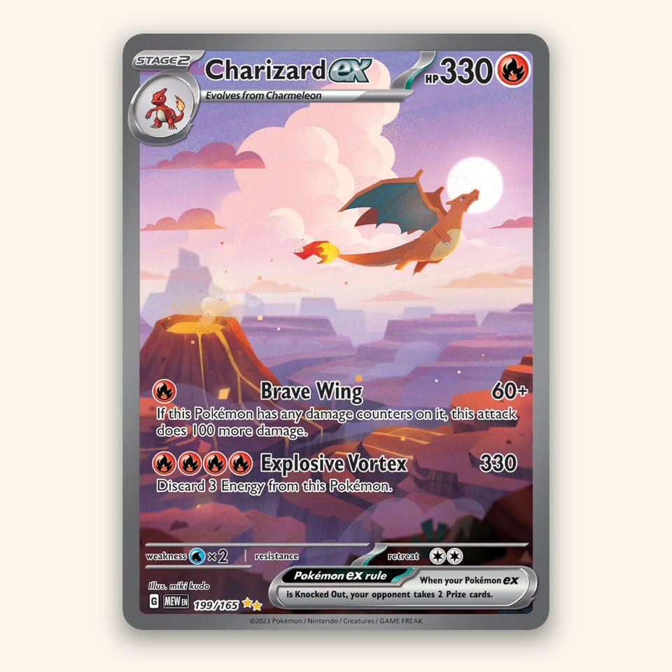 Charizard ex 199/165 PSA 10: representative image