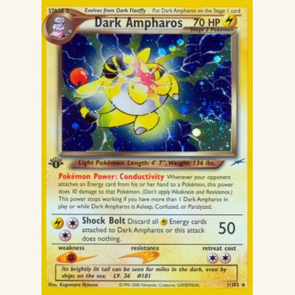 Dark Ampharos NDE 1 Near Mint: representative image