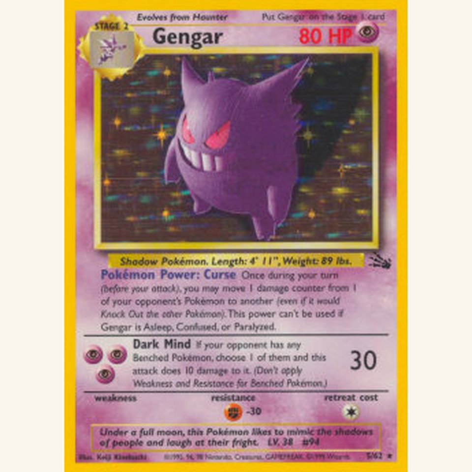 Gengar FO 5 Near Mint: representative image