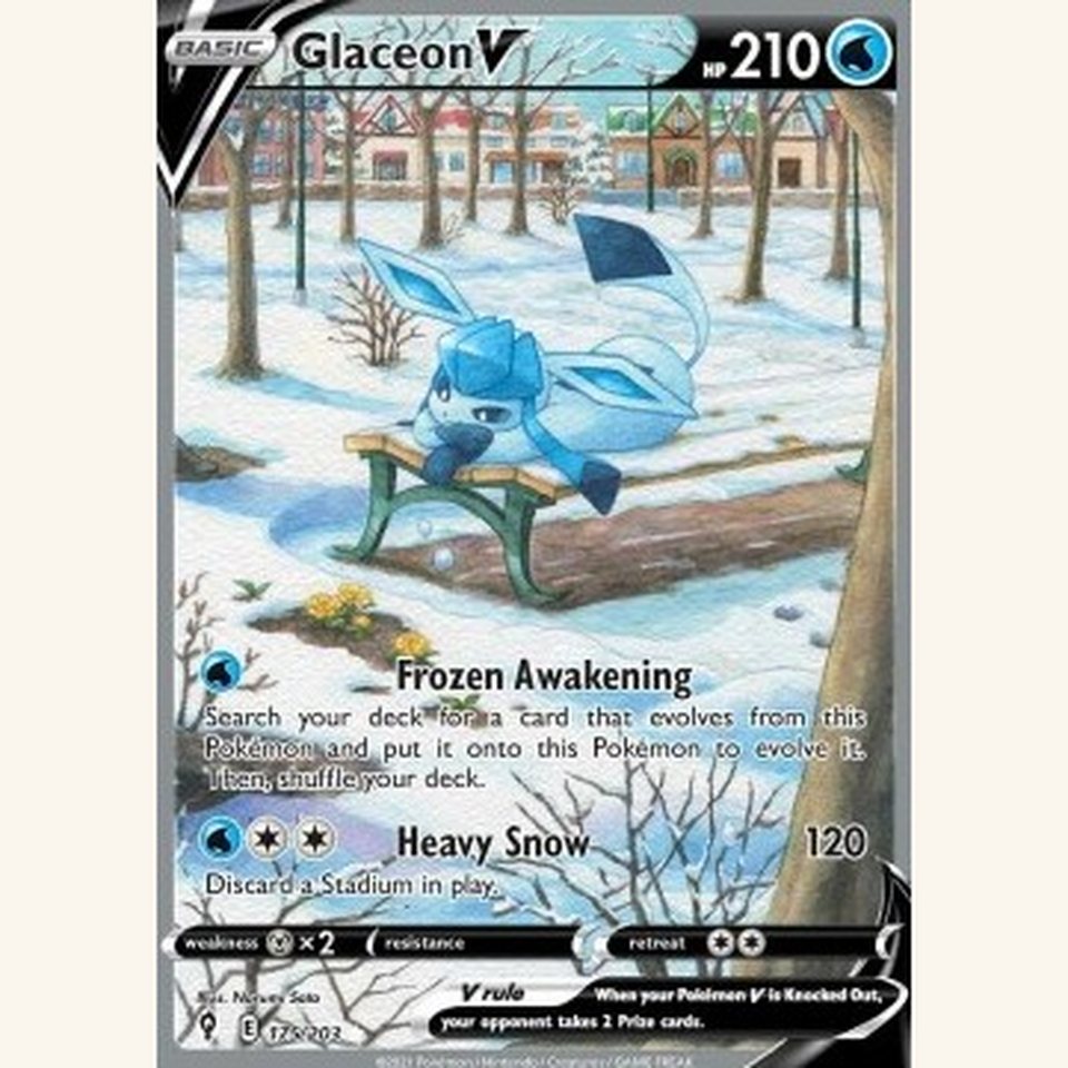 Glaceon V EVS 175 Near Mint: representative image