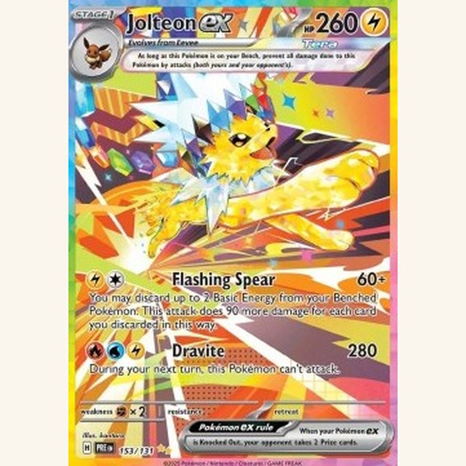 Jolteon ex PRE 153 Near Mint: representative image
