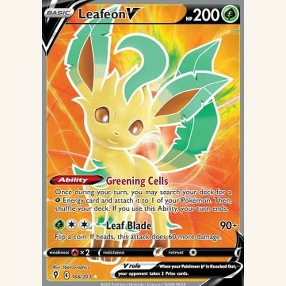 Leafeon V EVS 167 Near Mint: representative image
