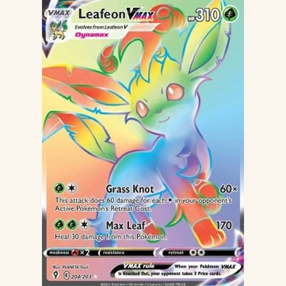 Leafeon VMAX EVS 205 Near Mint: representative image