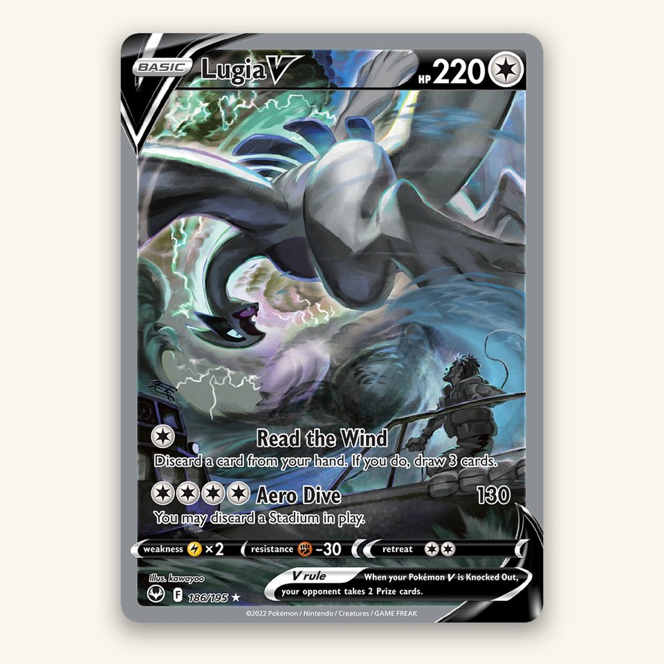 Lugia V 186/195 PSA 10: representative image