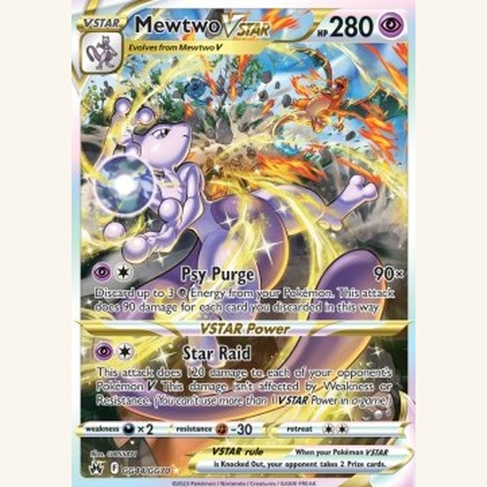 Mewtwo VSTAR CRZ GG44 Near Mint: representative image