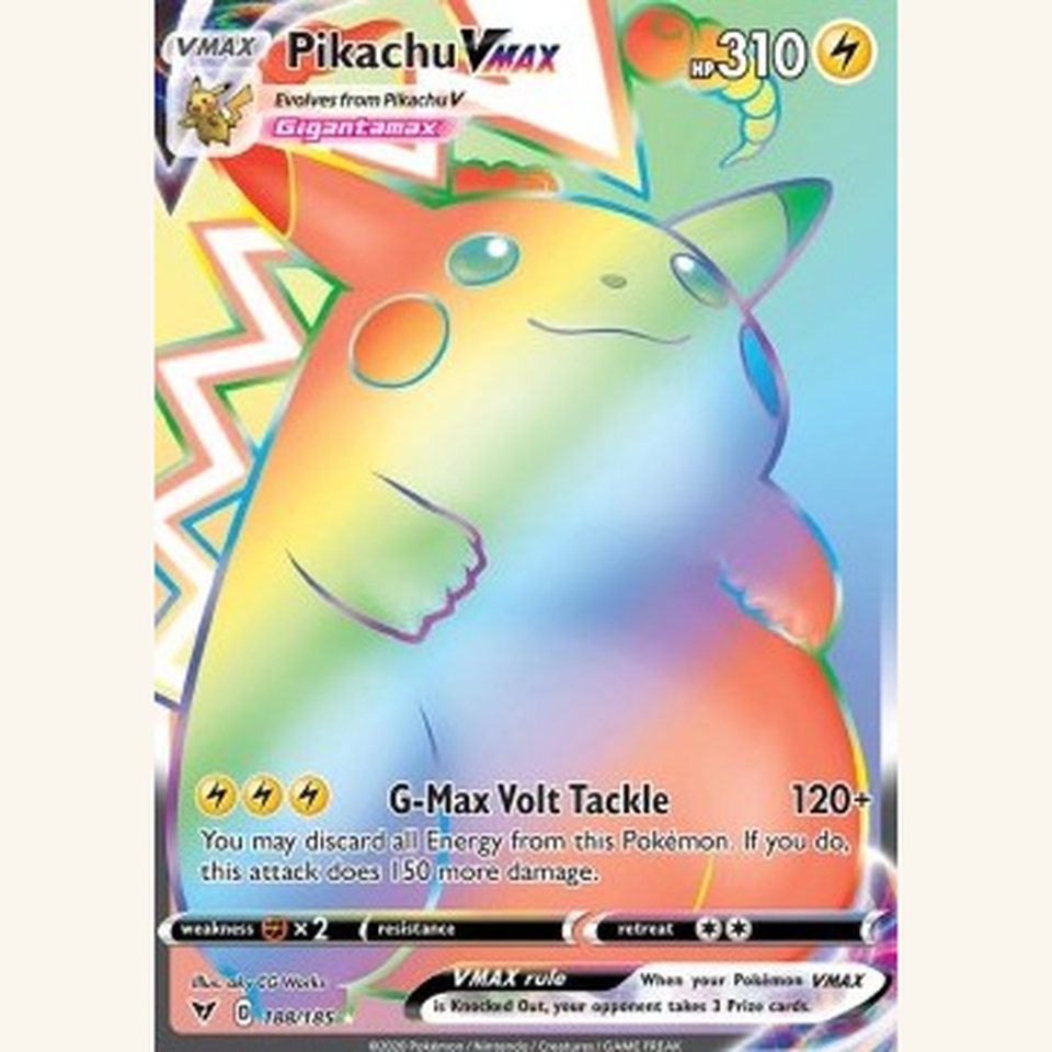 Pikachu VMAX VIV 188 Near Mint: representative image
