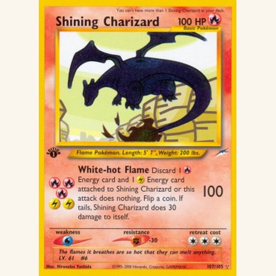 Shining Charizard NDE 107 Near Mint: representative image
