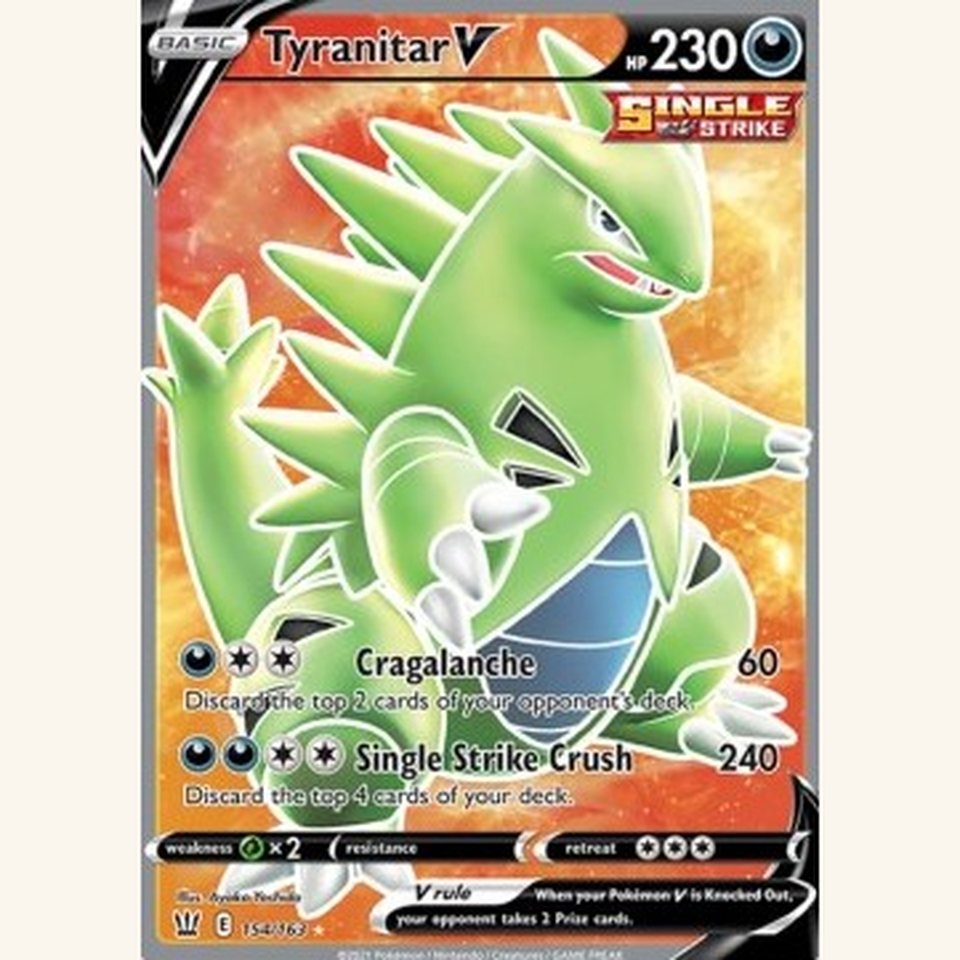 Tyranitar V BST 155 Near Mint: representative image