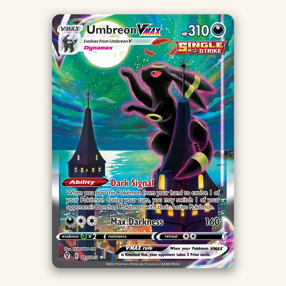 Umbreon VMAX 215/203 PSA 10: representative image